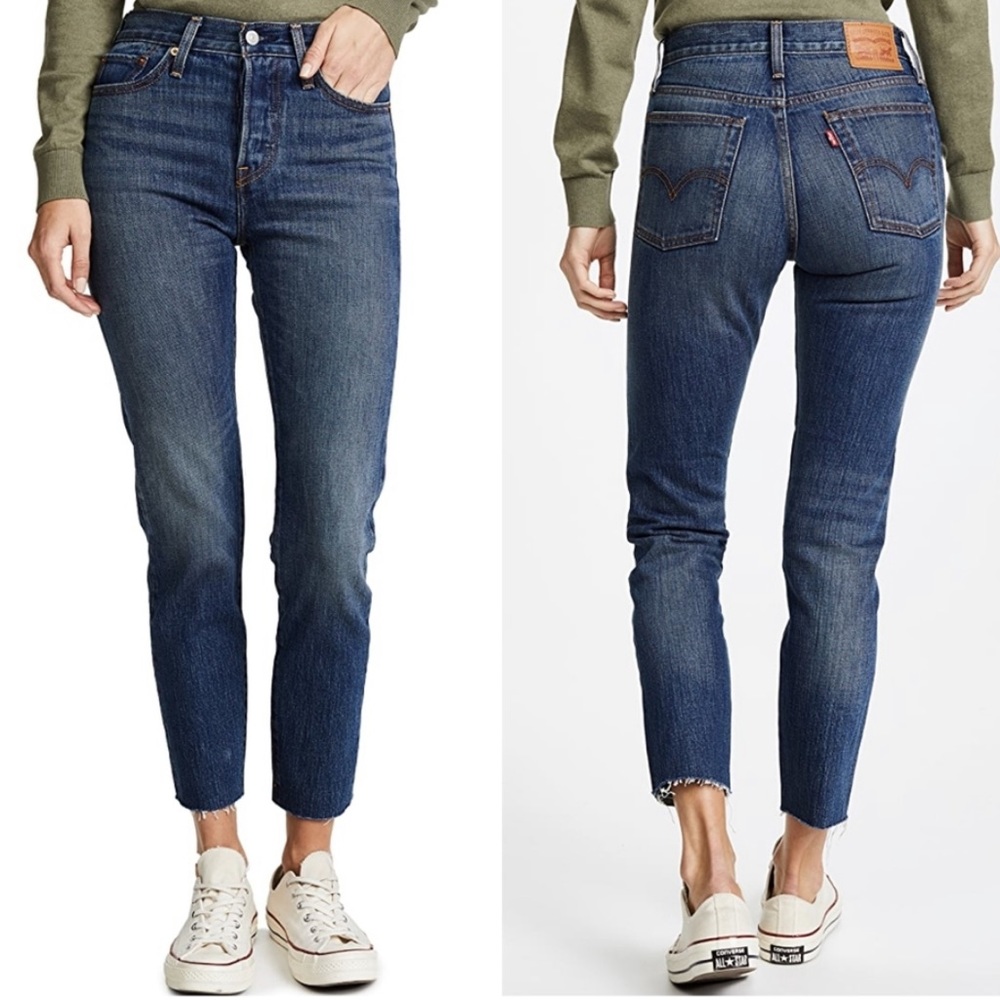 Levi's White Oak Denim Women's Straight Leg Jeans - Dark Blue